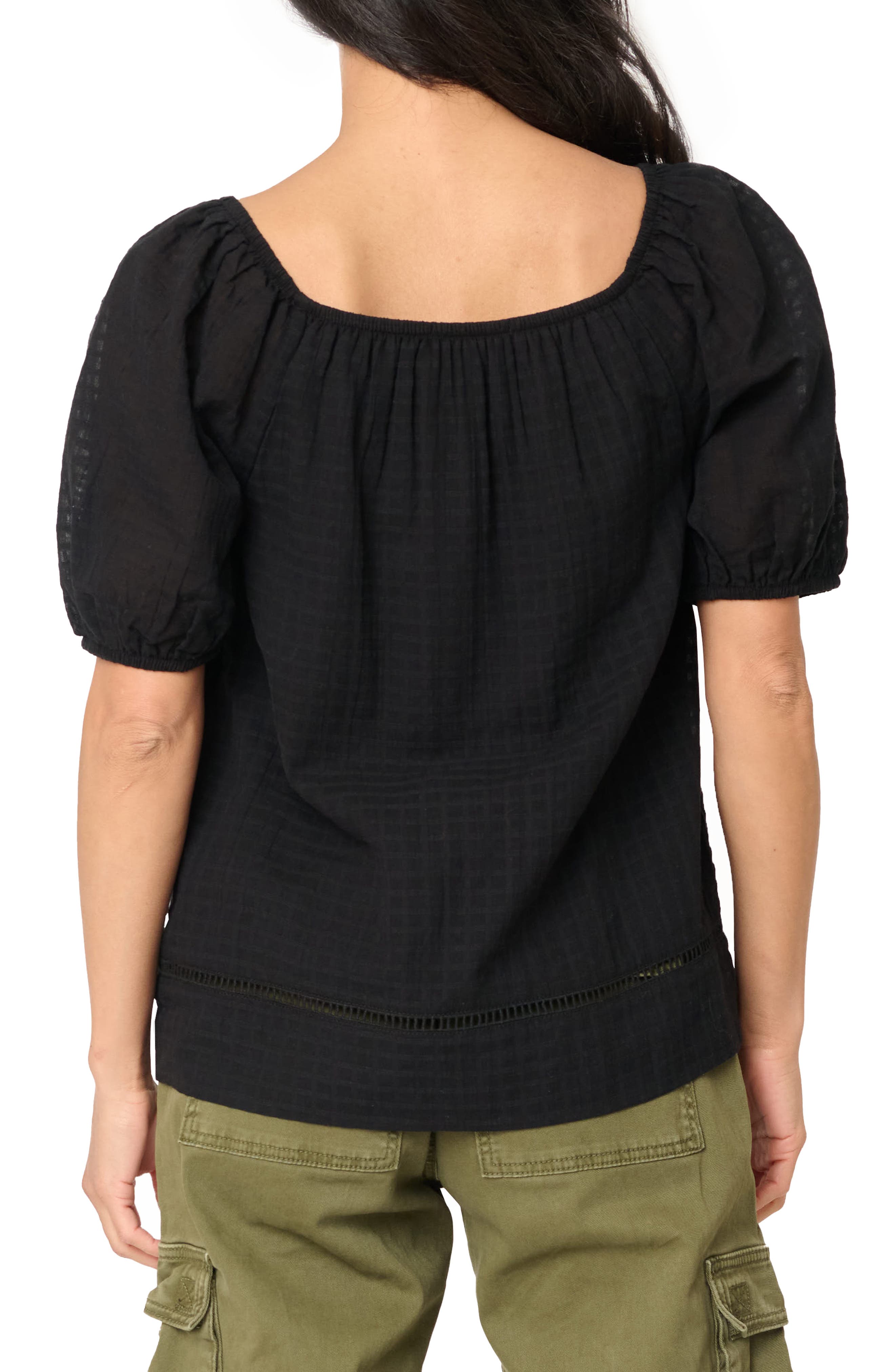 Convertible Neck Gauze Top - image 2