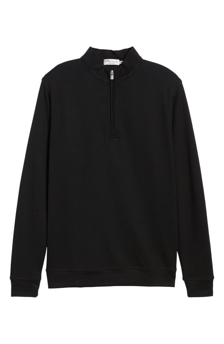Peter Millar Crown Comfort Jersey Quarter Zip Pullover, Alternate, color, 