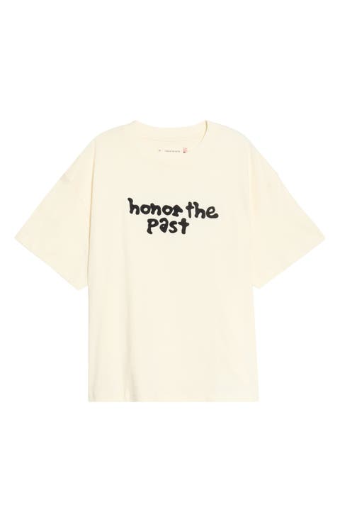 Honor the Past Cotton Graphic T-Shirt