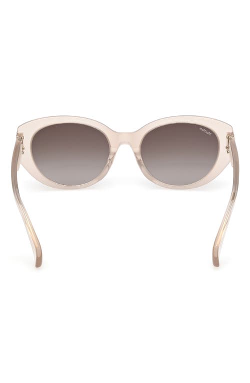 Max Mara 54mm Round Sunglasses