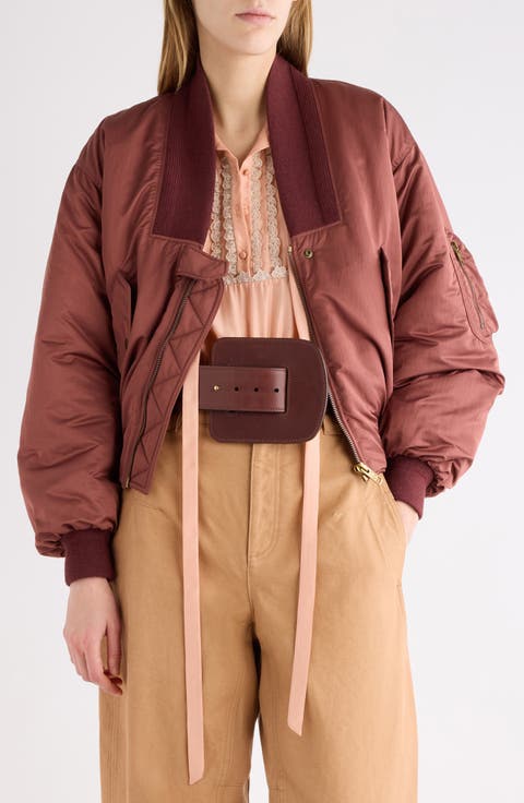 Oversize Techniacal Satin Bomber Jacket