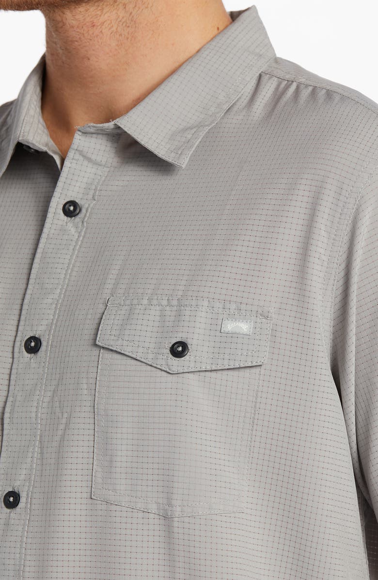 Billabong SurfTrek Tech Short Sleeve Button-Up Shirt, Alternate, color, 