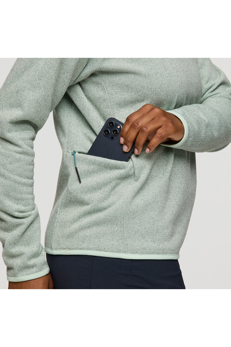 Envo Fleece Quarter-Zip Pullover - Women's, Alternate, color, Heather Foam