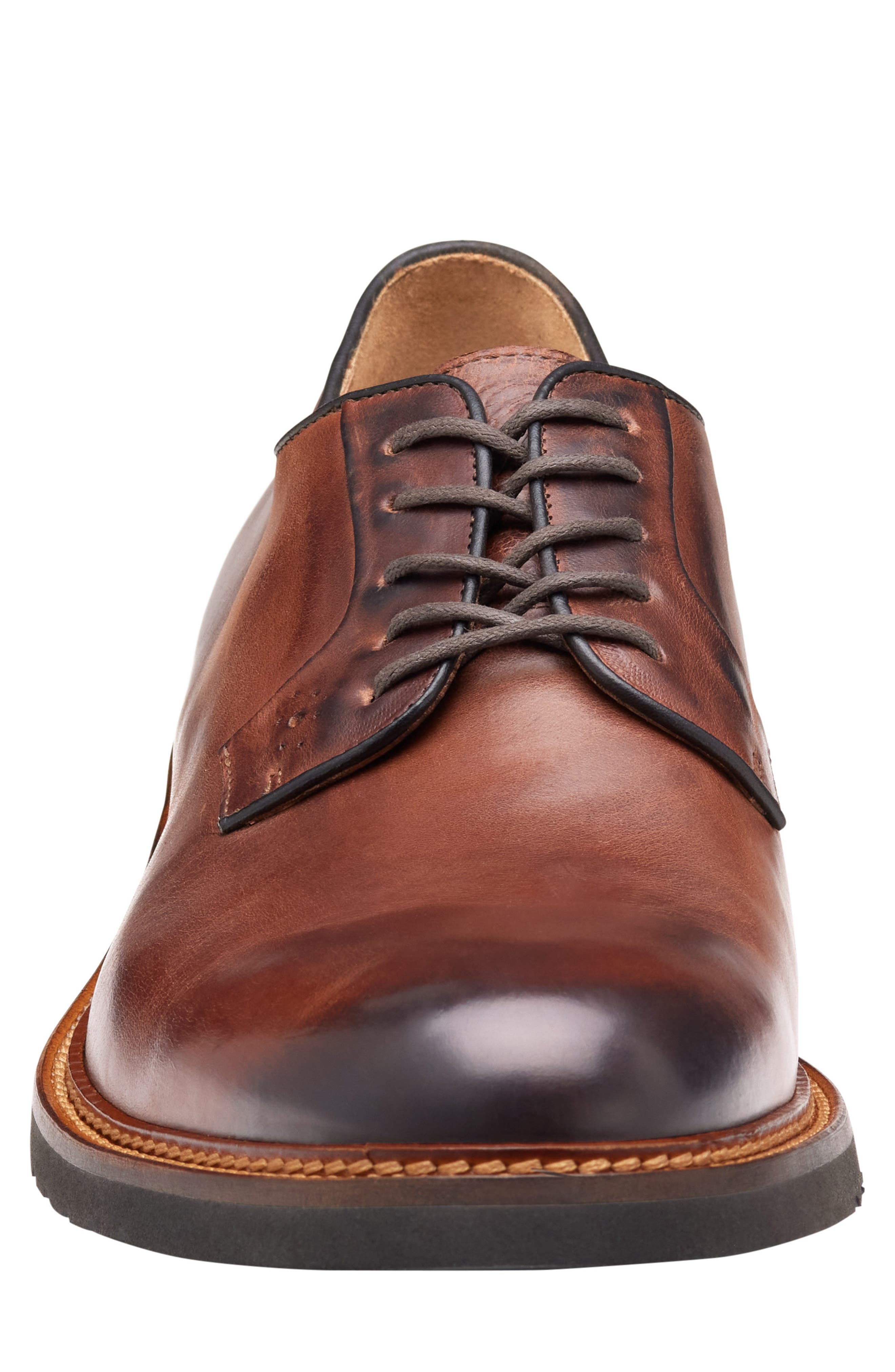 Hartford Plain Toe Derby, Alternate, color, TAN ITALIAN CALFSKIN