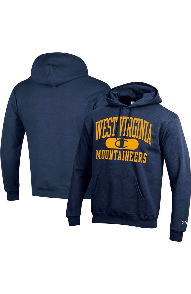 Champion Men's Champion Navy West Virginia Mountaineers Arch Pill Pullover Hoodie, Main, color, Navy