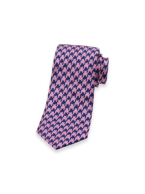 Patterned Woven Silk Tie