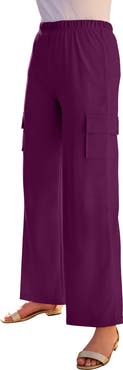 Roaman's Soft Knit Cargo Pants