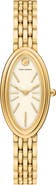 Tory Burch The Oval Elongated Bracelet Watch, 22mm x 38mm