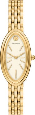Tory Burch The Oval Elongated Bracelet Watch, 22mm x 38mm