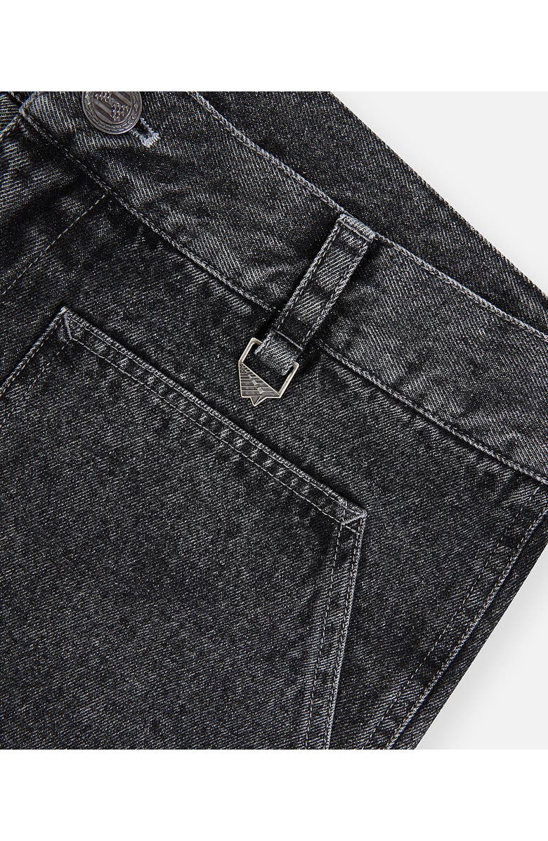 PAPER PLANES Utility Denim Shorts, Alternate, color, Black