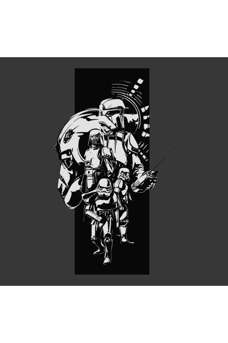 Boy's Star Wars The Mandalorian and Grogu Classic Imperial Troopers  Graphic T-Shirt, Alternate, color, Dark Heather