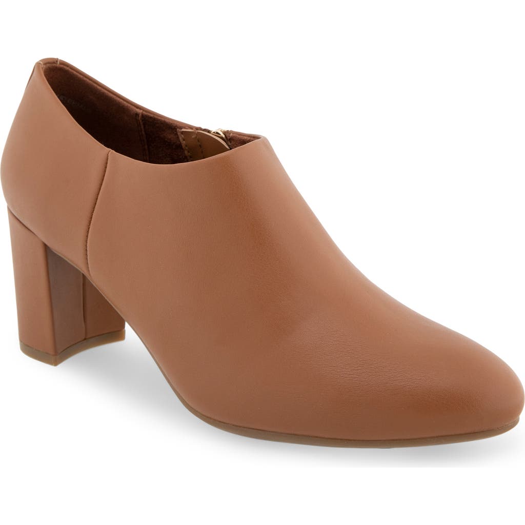 Aerosoles Bree Block Heel Bootie In Brown