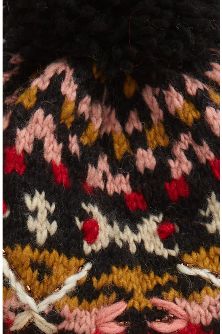 Sedona Ear Flap Wool Hat, Alternate, color, BLACK