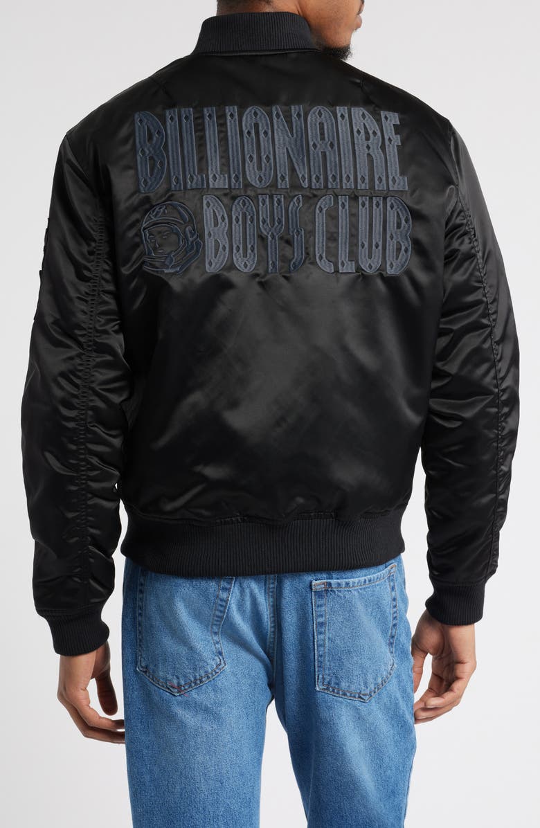 Billionaire Boys Club BB Mercury Satin Bomber Jacket, Alternate, color,