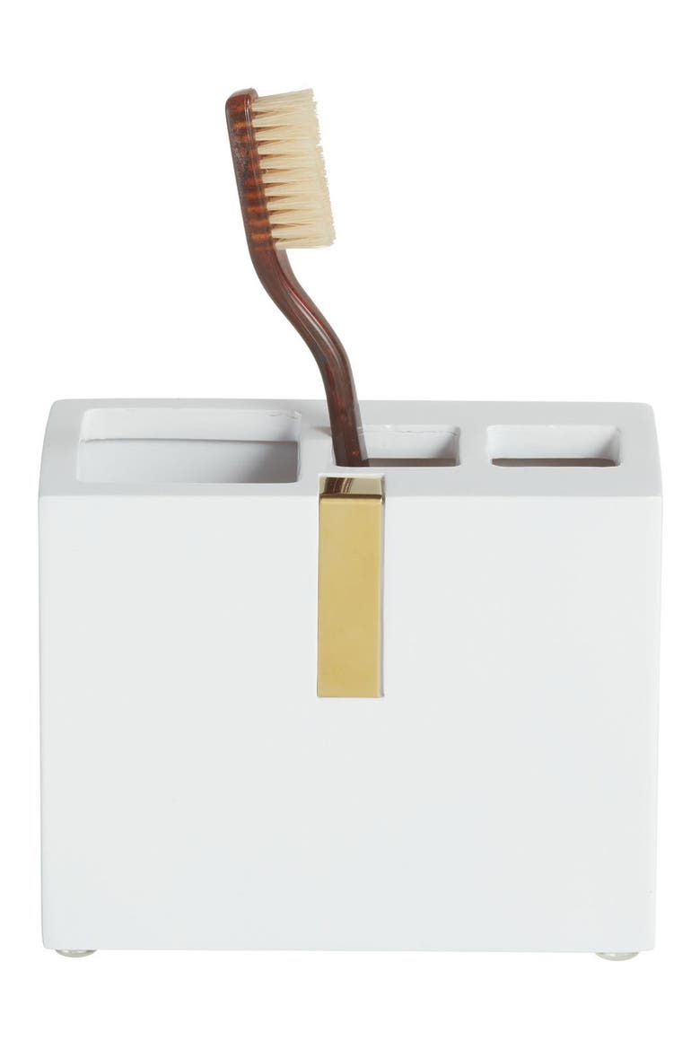 Houston Street Toothbrush Holder, Alternate, color, WHITE