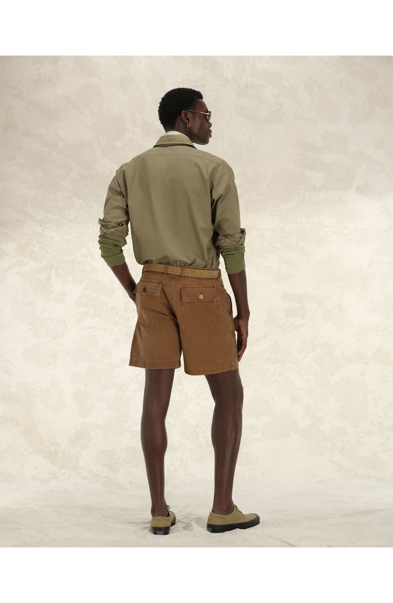 Fortela Kenny Twill Cotton Overshirt, Alternate, color, Sage