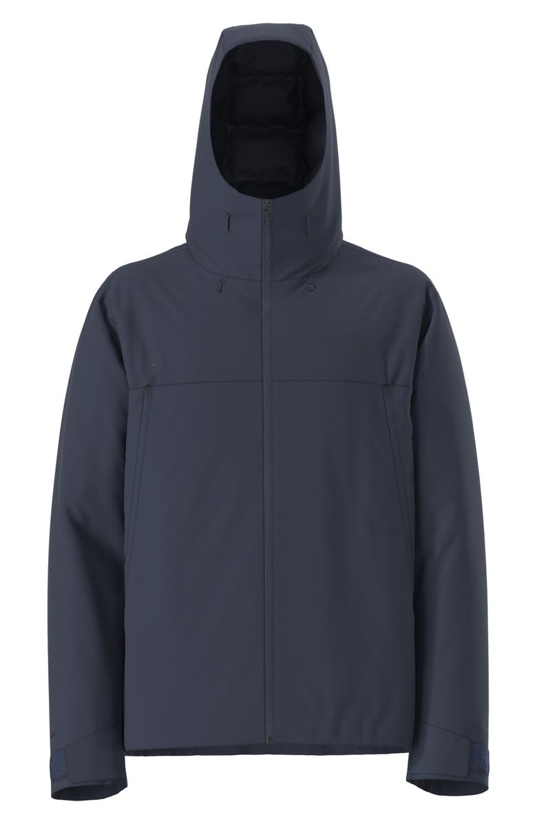 The North Face Mountain Range Waterproof Down Jacket, Alternate, color, Summit Navy