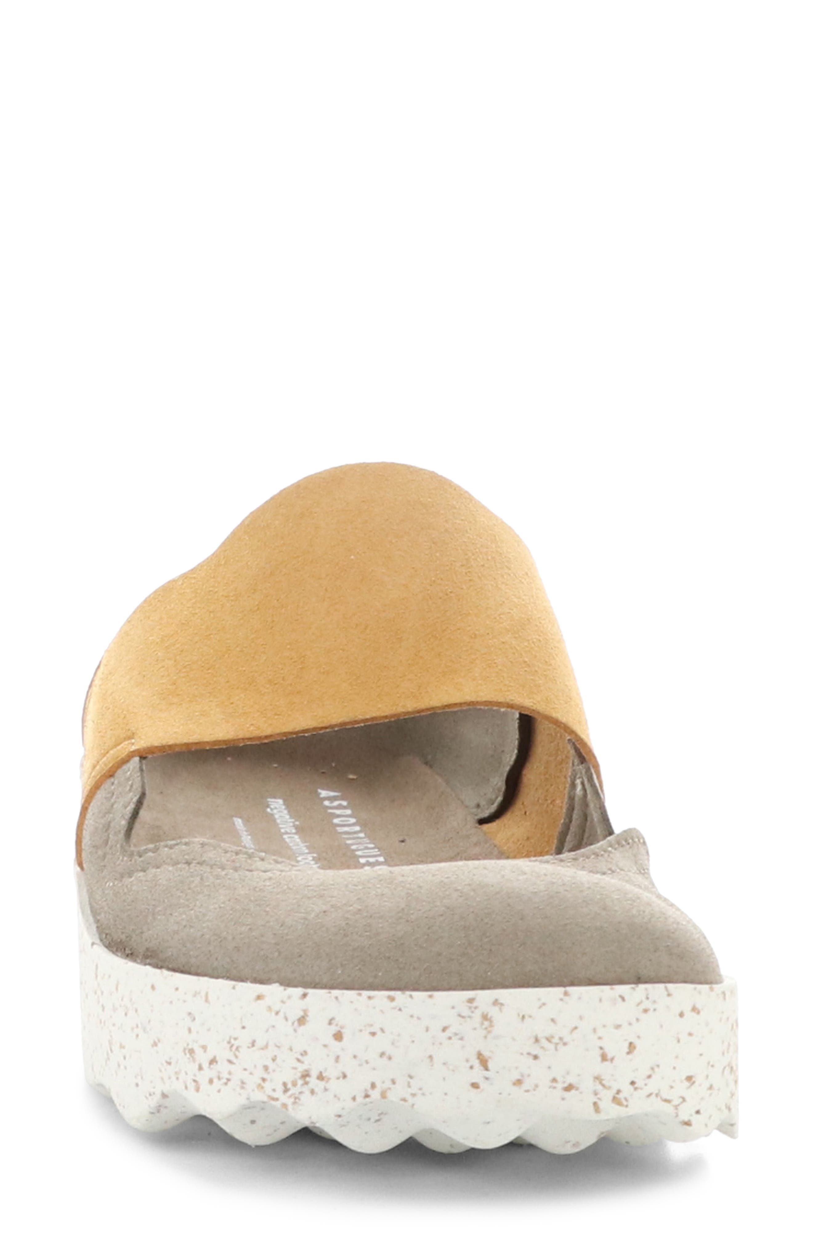Asportuguesas by Fly London Cana Slide Sandal, Alternate, color, 009 Taupe/Camel Faux