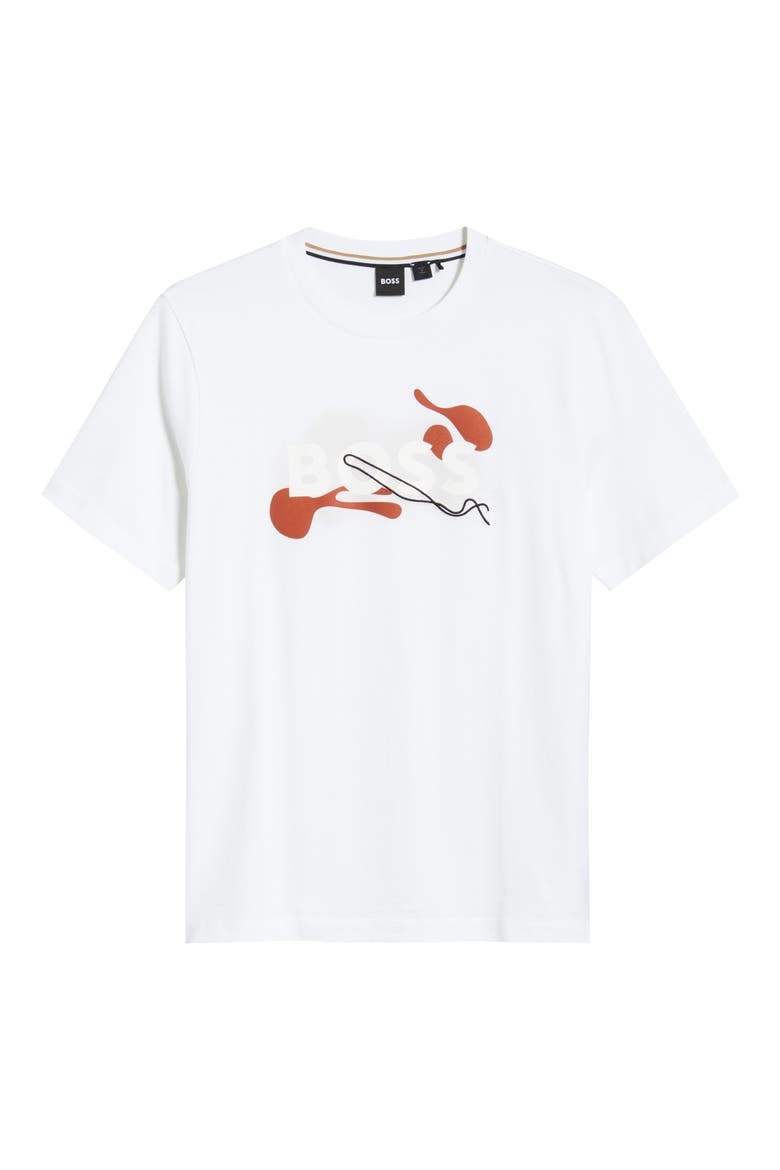 Thompson Embossed Logo Graphic T-Shirt, Alternate, color, WHITE