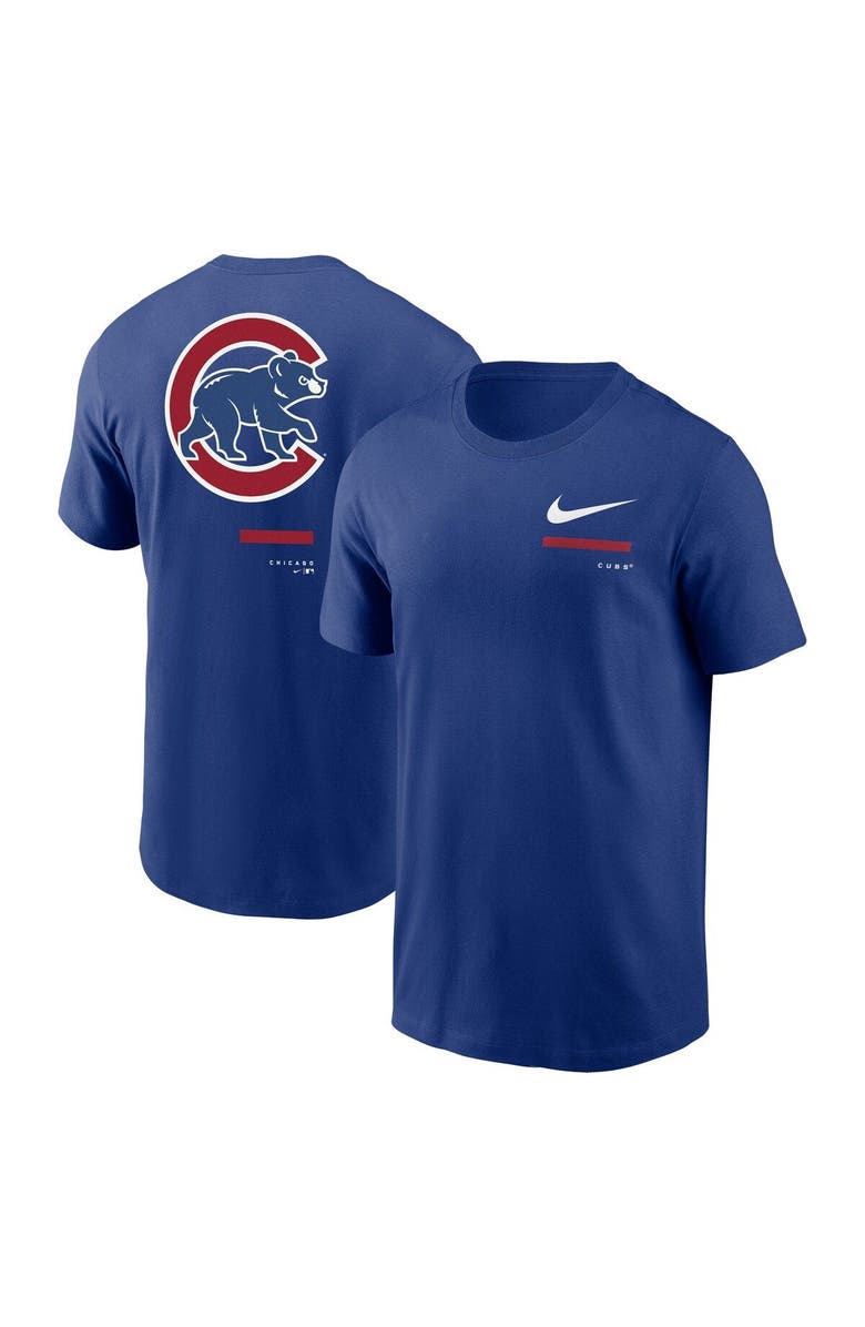 Nike Men's Nike Royal Chicago Cubs Over the Shoulder T-Shirt, Main, color, Royal