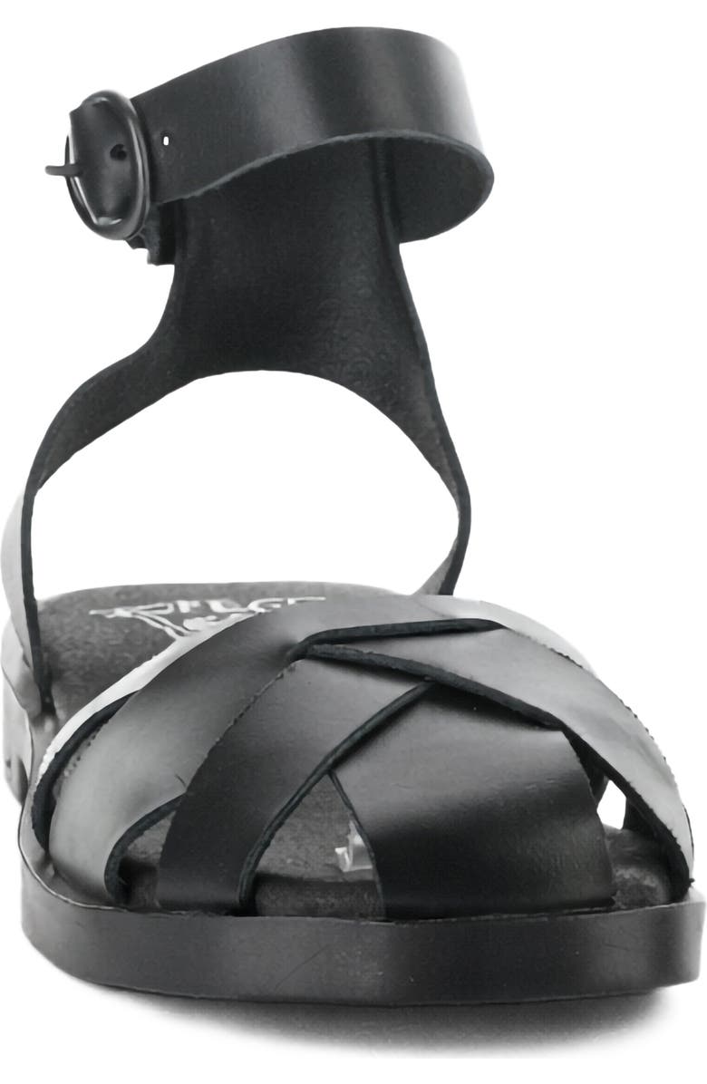 Fly London Alli Ankle Strap Fisherman Sandal, Alternate, color, Black