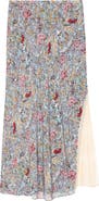 Zadig & Voltaire Jayla British Flowers Lace Inset Midi Skirt