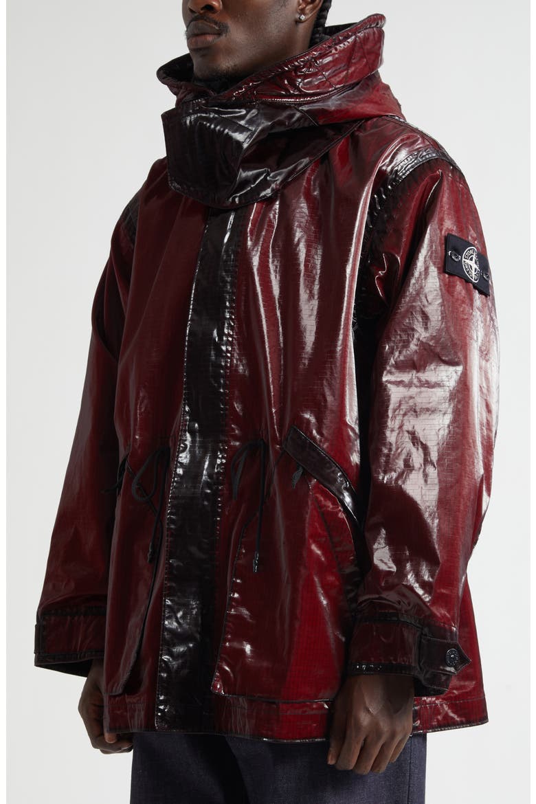 Prismatic Coated Ripstop Parka, Alternate, color, V0012 BURGUNDY