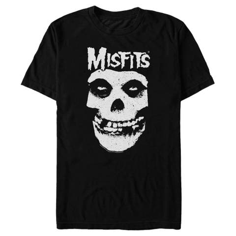 Men's Misfits Classic Fiend Skull Logo  Graphic T-Shirt