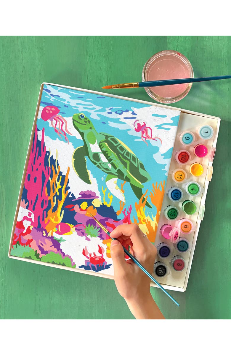 BRIGHT STRIPES Amazing Ocean Paint by Numbers Kit, Alternate, color, Multi