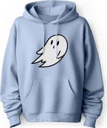 Dalix Giant Ghost Fleece Hoodie