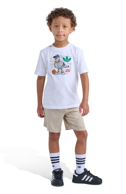 3-Stripes Woven T-Shirt & Shorts Set (Baby)