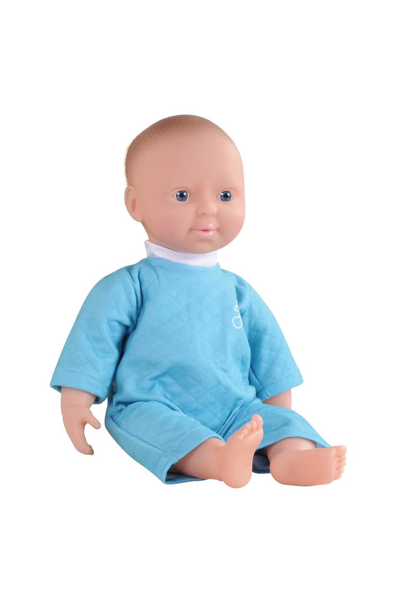 Soft Body 16" Doll with Blanket  - Caucasian, Alternate, color, Blue