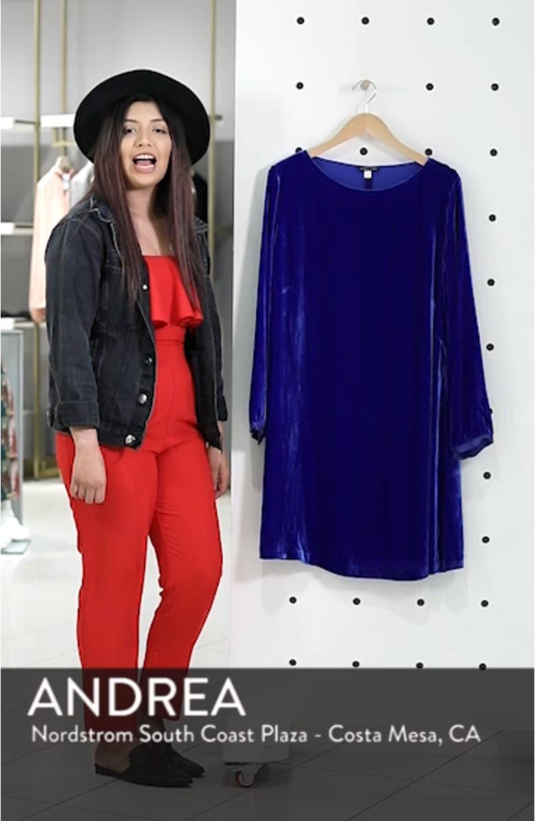 Velvet Shift Dress, sales video thumbnail