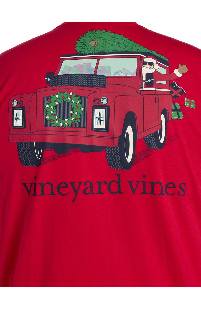 vineyard vines Big & Tall Santa Expedition Long Sleeve Graphic Tee, Alternate, color, 