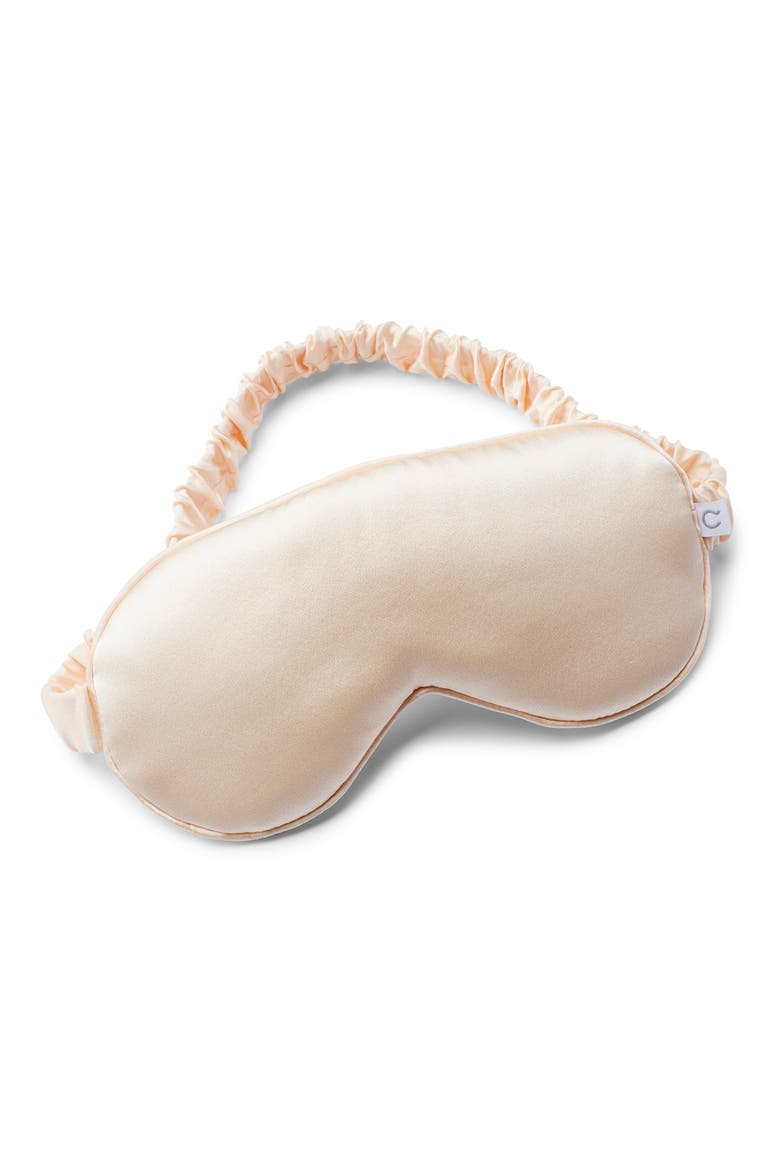 Silk Sleep Mask, Main, color, PEACH