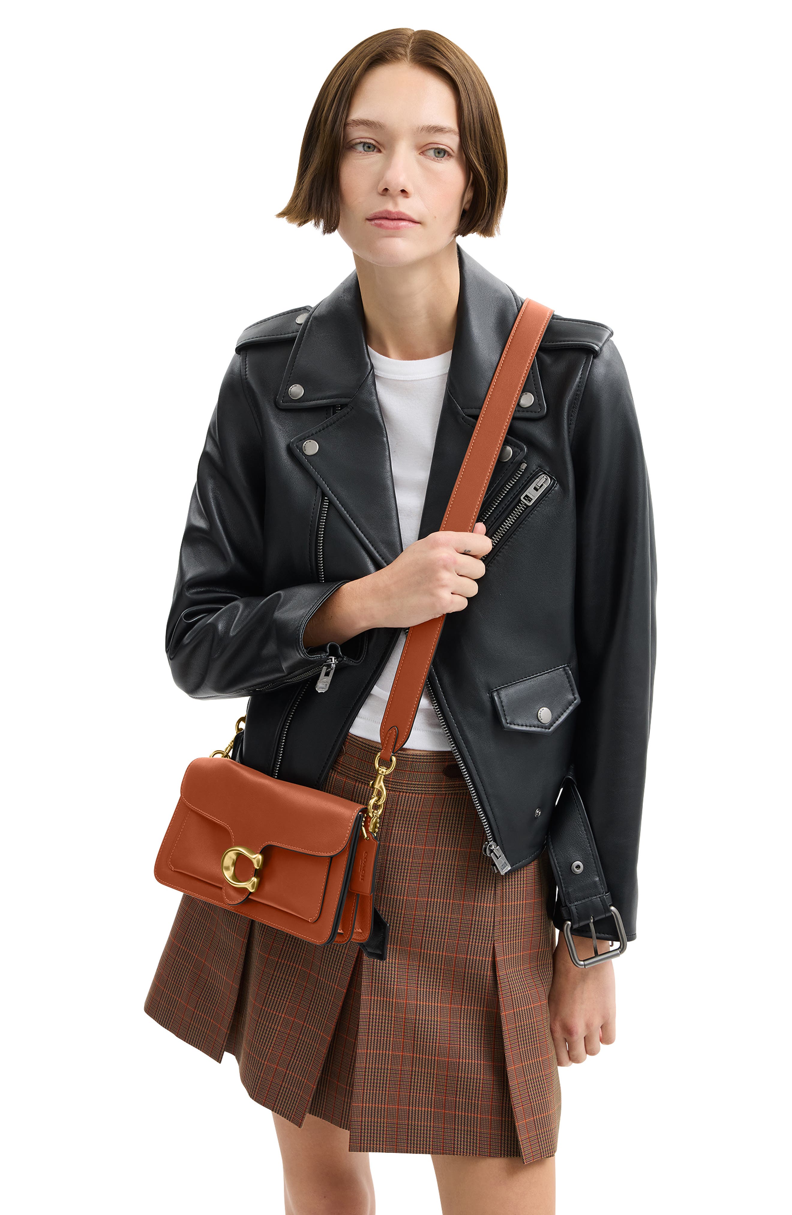 Tabby 26 Leather Shoulder Bag, Alternate, color, B4/ AMBER BROWN