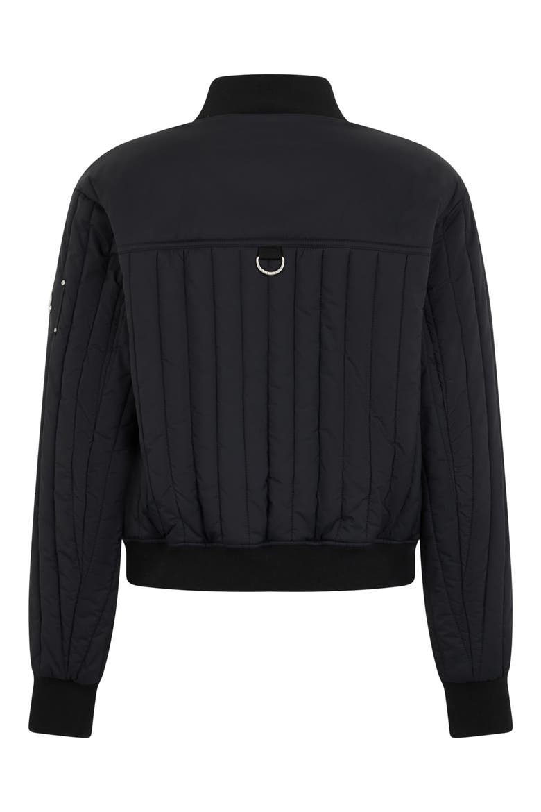 Fairhaven Quilted Ripstop Bomber Jacket, Alternate, color, BLACK