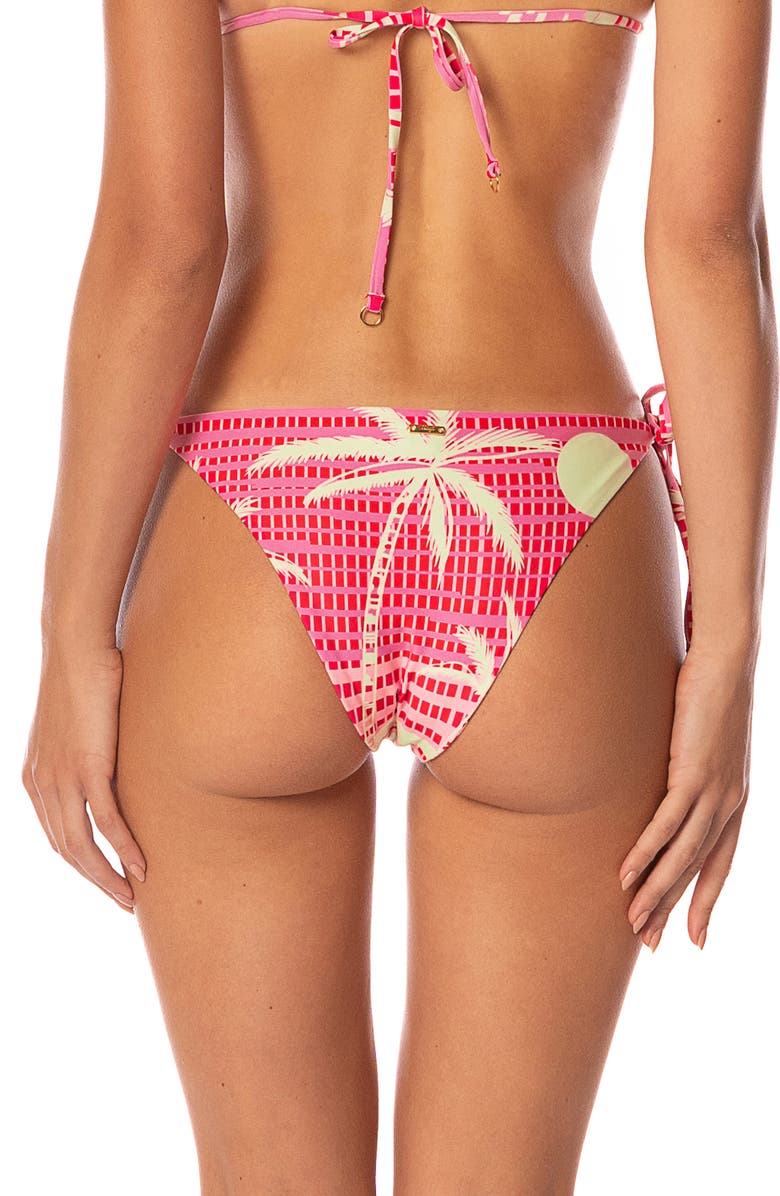 Maaji Palm Excel Sunning Reversible Bikini Bottoms, Alternate, color, Pink Overflow