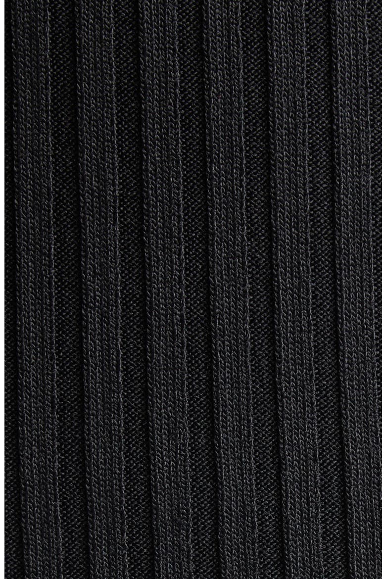 Leandra Short Sleeve Rib Sweater Dress, Alternate, color, BLACK