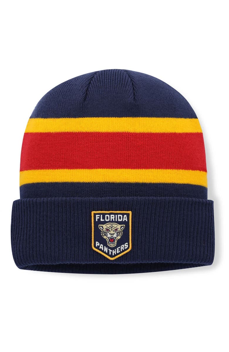 FANATICS Men's Fanatics Navy/Red Florida Panthers 2026 NHL Winter Classic Cuffed Knit Hat, Main, color, Navy