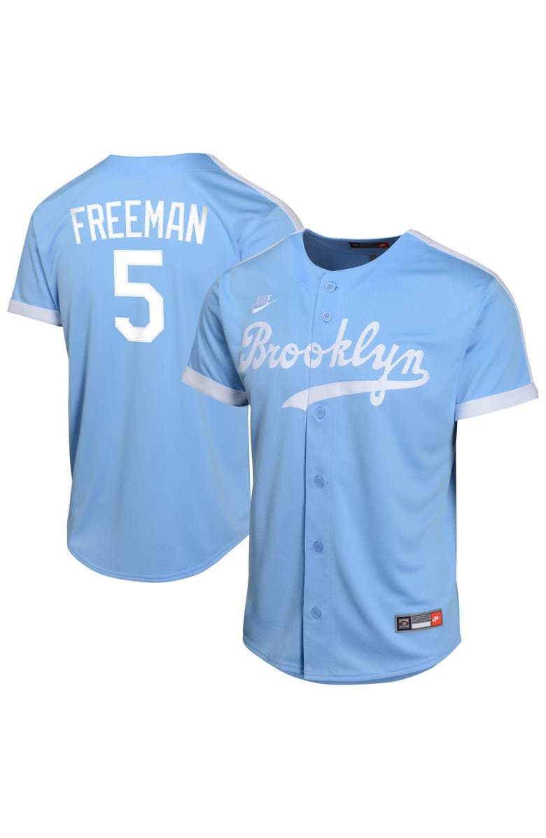 Nike Men's Nike Freddie Freeman Royal Los Angeles Dodgers Limited Cooperstown Collection Alternate Jersey, Main, color, 