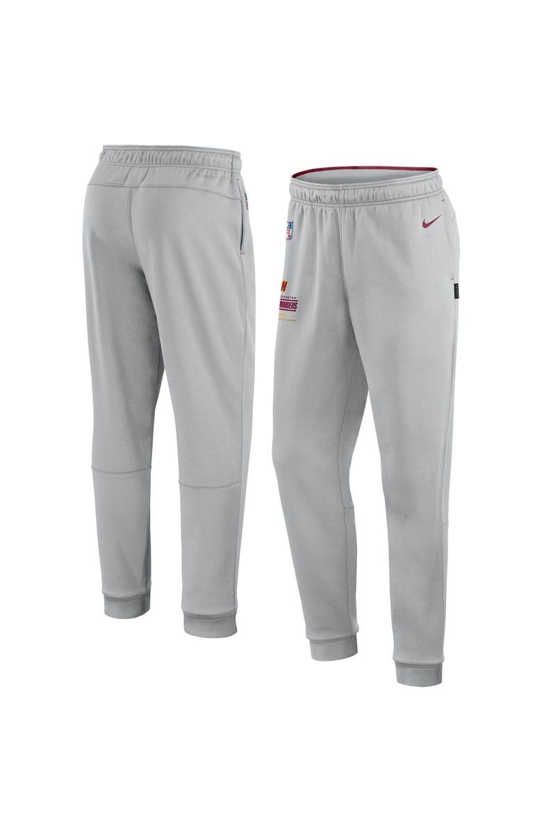 Nike Men's Nike Gray Washington Commanders Sideline Logo Performance Pants, Main, color, 