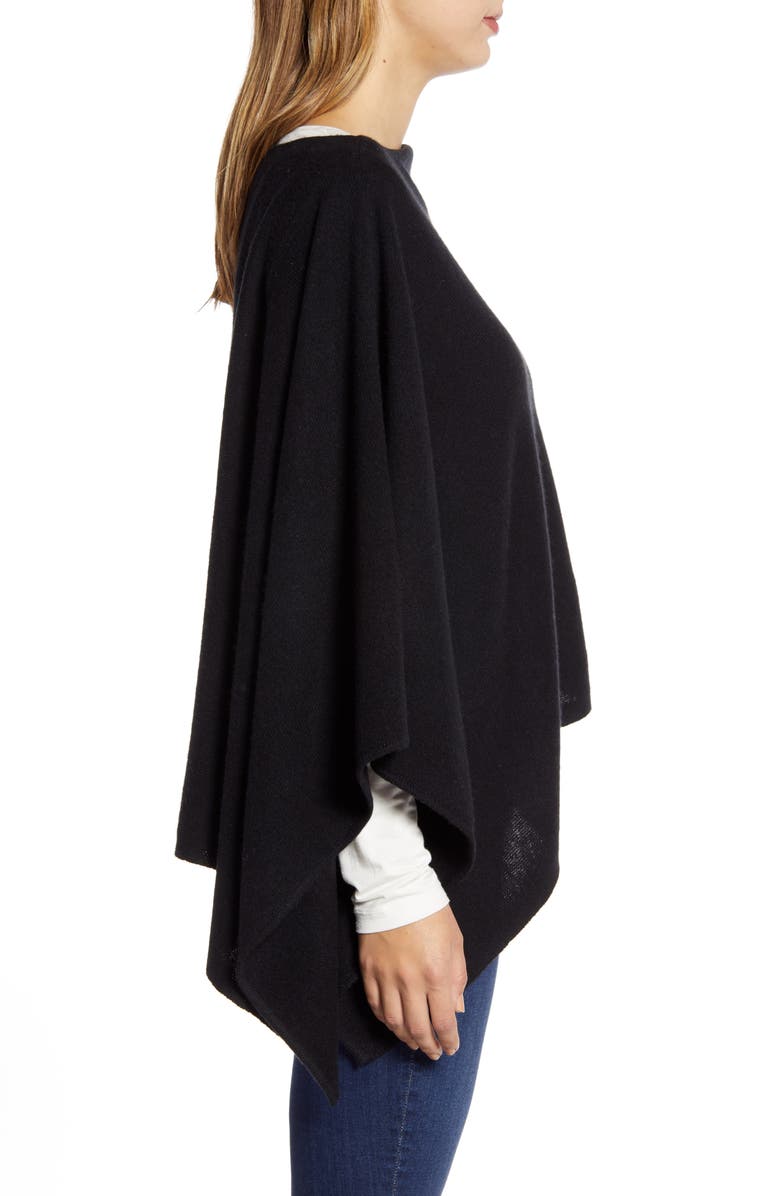 Halogen<sup>®</sup> Wool & Cashmere Asymmetrical Poncho, Alternate, color, 