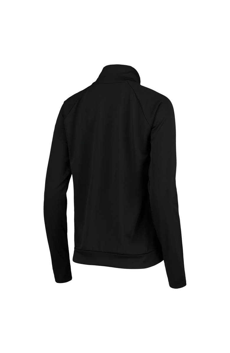 Nike Women's Nike Black Oregon Ducks Pacer Raglan Performance Quarter-Zip Jacket, Alternate, color, 