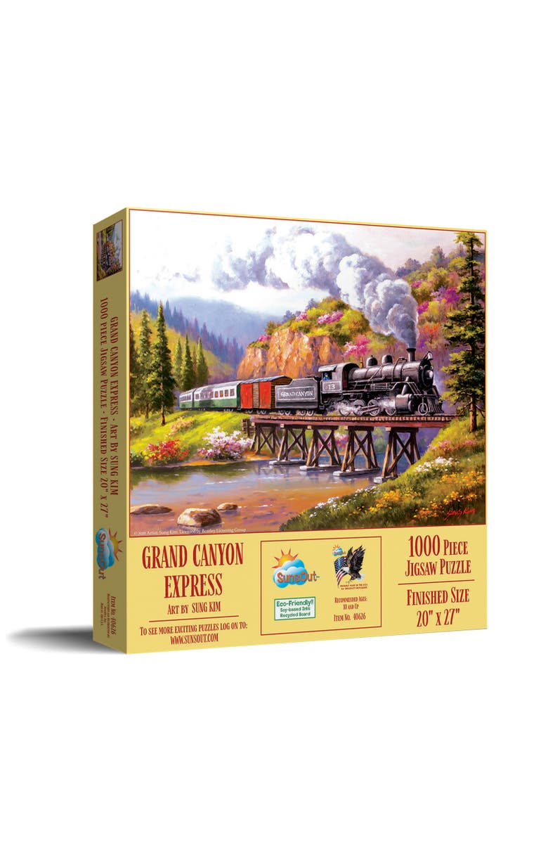 Sunsout Grand Canyon Express 1000 piece Jigsaw Puzzle for Adults, Main, color, Multicolor