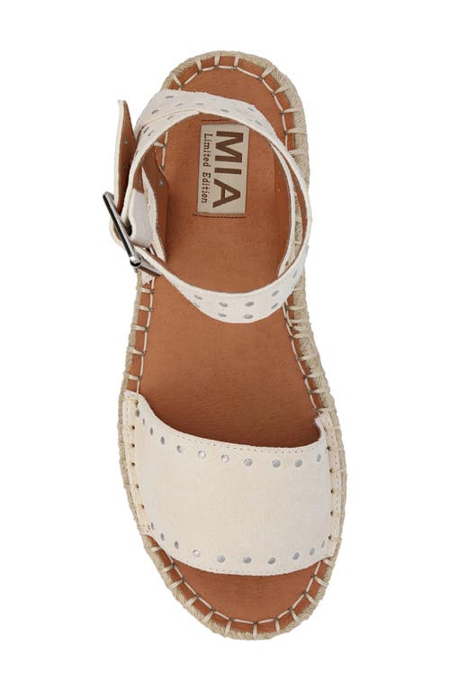 Shop Mia Limited Edition Diosa Ankle Strap Sandal In Bone