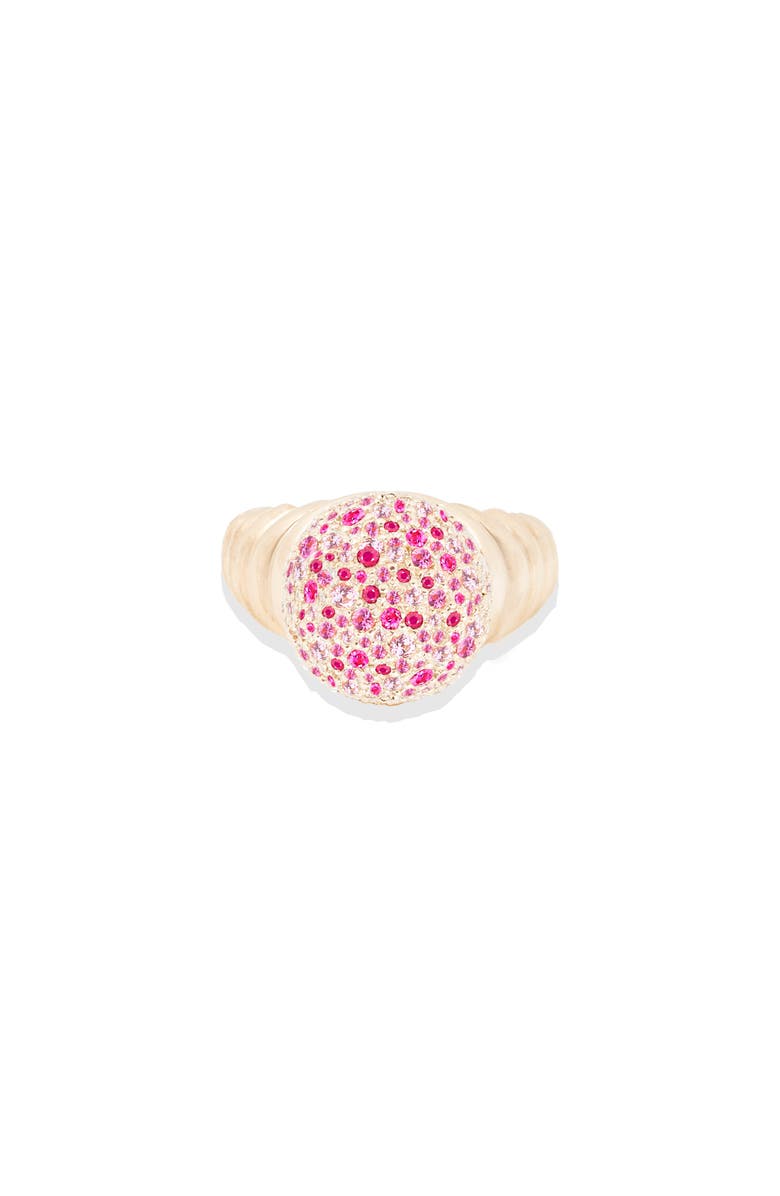 Campbell + Charlotte Revel Bobble Cocktail Ring, Alternate, color, Ruby, Pink Sapphire- Gold