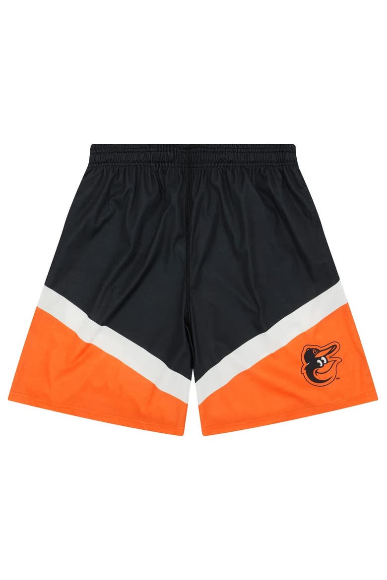 Men's FOCO Black/Orange Baltimore Orioles Colorblocked Shorts, Alternate, color, Black