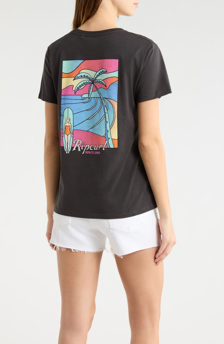 Rip Curl Tide Line Standard Graphic T-Shirt, Alternate, color, Washed Black