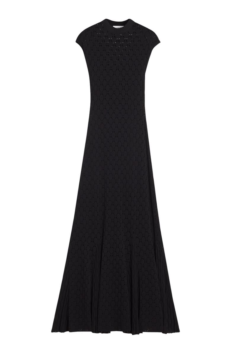 Lanvin LONG DRESS IN LACE EFFECT KNIT, Alternate, color, 